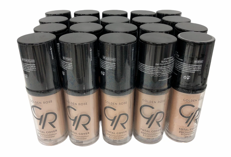 Base y corrector Golden Rose Total Cover 2 en 1 FPS15 (30 ml/1,01 oz) TÚ ELIGES  Foto 1 de 1