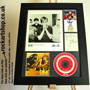 Blur SIGNED GRAHAM COXON Parklife Autographed Framed Britpop *WORLD SHIP - Picture 1 of 5