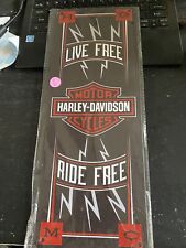Metal Sign.  Harley Davidson. “Live Free-Ride Free”