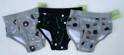 Roupa íntima masculina Gymboree 3 4 XS cuecas esportivas lote de 3 cuecas sem etiqueta nova com etiquetas - Imagem 1 de 2