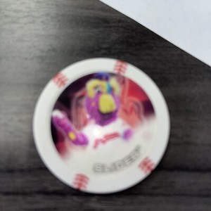 Topps CHIPZ 2014 White Poker Chip SLIDER Cleveland Indians mascot GOLD PARALLEL