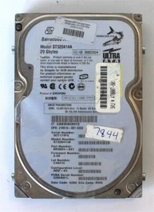 20gb uata 100/7200 prm 180472-001, 216610-001, st320414a, 9r3004-031, fw: 3.28 - Picture 1 of 1