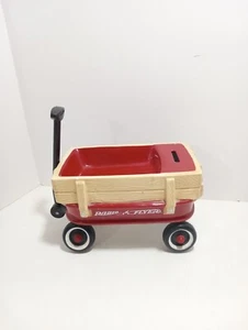 Radio Flyer Red Wagon Coin Bank 791172 Vintage Enesco 2000 Nursery Decor - Picture 1 of 10