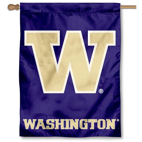 Washington Huskies UW University College House Flag Cover