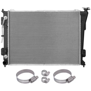 Radiator w/Oil Hose Clamps Kit For 2011-14 Hyundai Sonata 14-2016 Kia Cadenza - Picture 1 of 6