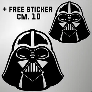 adesivo prespaziato darth vader pre-spaced decal aufkleber +1 FREE STICKER cm.10 - Bild 1 von 3
