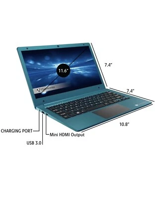 Gateway 11.6" Ultra Slim Notebook HD Intel Dual Core 64GB eMMC 4GB RAM Micro 365 - Image 1 of 4