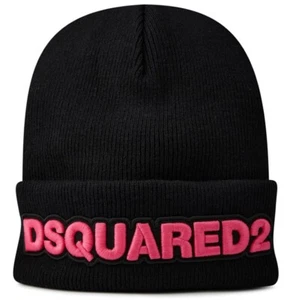 DSQUARED2 LOGO WOOL BEANIE CAPPELLO BERRETTO MADE IN ITALY KNW000115040001M2747 - Imagen 1 de 4
