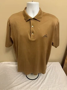 Colonial Golf Club Polo By Ben Hogan Med. Brown  Cotton - Picture 1 of 4