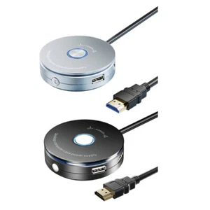 External PC Power Button Desktop Computer Case Reset Switches Button with USB - Picture 1 of 10