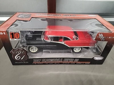 Новый 1:18 1957 Oldsmobile Super 88. Highway 61 # 50444. Красно-черная нераспечатанная коробка - Изображение 1 из 4