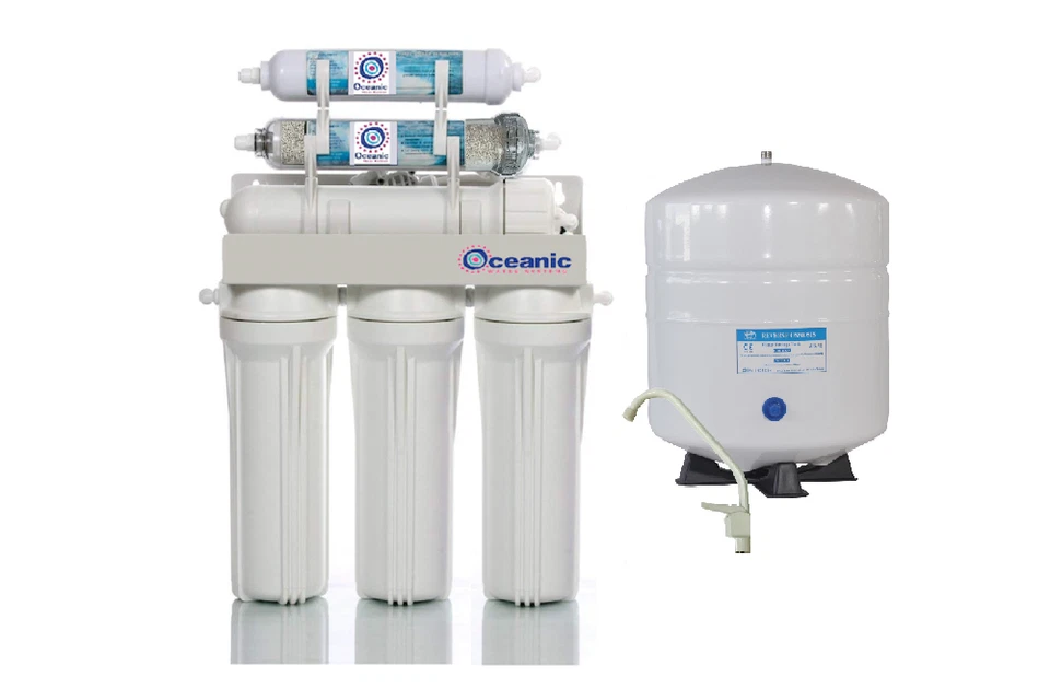 Oceanic 6 Stage Reverse Osmosis Alkaline Water Filter System RO - 50 GPD USA - Image 1 of 1