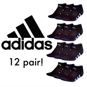 Adidas 12 pares de calcetines acolchados de compresión de arco Climacool ¡No Show! ¡NUEVO! - Imagen 1 de 9