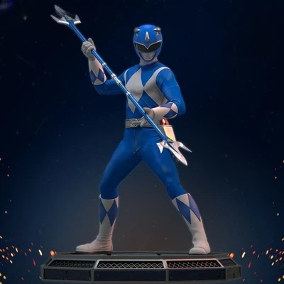 Kit modelo estatua escultura resina Blue Ranger Power Ranger sin pintar/desmontar Foto 1 de 4