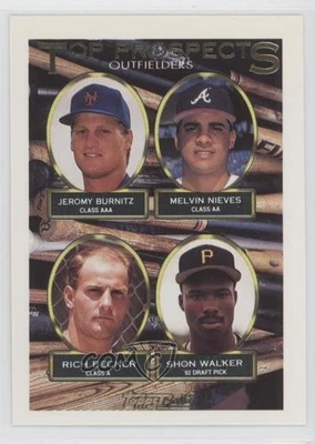 1993 Topps Top Prospects Gold Jeromy Burnitz Melvin Nieves Rich Becker Rookie RC - Image 1 of 2