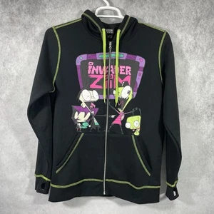 Nickelodeon Invader Zim Gir Doom Zip Up Hoodie Sweatshirt S Black Graphic. - Picture 1 of 13