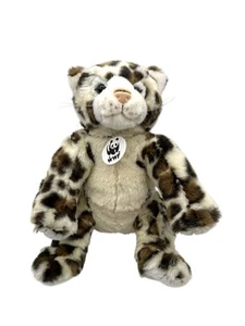 Build a Bear Snow Leopard Spots Plush WWF Stuffed Animal 2006 WITH Cat SOUND - Picture 1 of 10