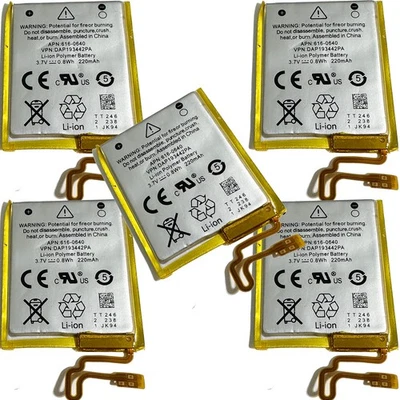 5-Pack Battery for Apple iPod Nano 7th Gen A1446 MD481LL/A 616-0639 616-0640 NEW - Image 1 of 4