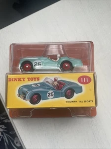 Dinky Toys 111 Triumph TR2 Sports Car Vintage, Boxed - Picture 1 of 5