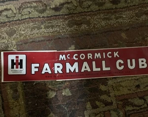 1949 Farmall Cub Tractor bumper sticker original - Picture 1 of 2