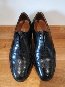 Loake Black Leather Executive Shoes - Picture 1 of 13