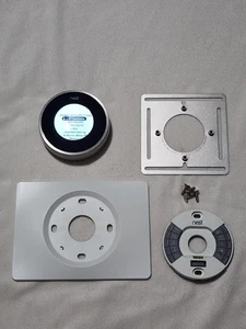 Google Nest 02A Programmable Learning Thermostat Black/Silver, 2nd Gen - Picture 1 of 6