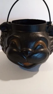 Vintage Empire USA schwarze Katze Blasform Halloween Trick or Treat Eimer - Bild 1 von 4