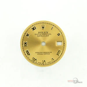 Rolex Datejust 69173 79173 6916 esfera romana champán original dama 2/T #H5 - Imagen 1 de 7