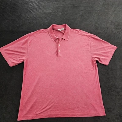 Birmania Bibas Granate Manga Corta Rayón Poliéster Polo Para Hombre XL Foto 1 de 4