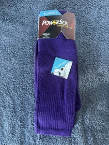 GOLDTOE Men's Powersox Allsport Socks 2 Pair Purple Tough Fabric - Picture 1 of 4