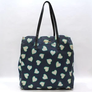 Miu Miu Canvas Heart Pattern Gold-tone Shoulder Bag 144825755 - Picture 1 of 13