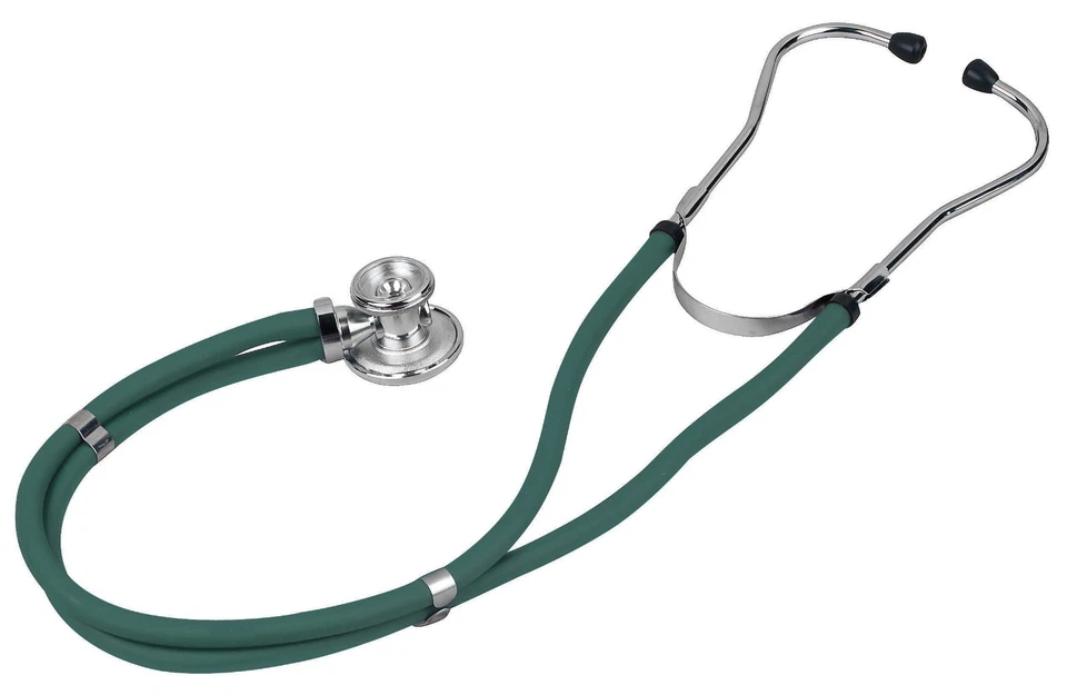Primacare High Quality Sprague Rappaport Dual Stethoscope - Hunter Green