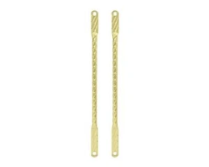 Gold SQUARE TWISTED Bicycle Support Bars for 20" Springer Fork Lowrider Bikes - Picture 1 of 1