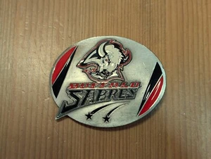 Fibbia cintura Siskiyou 3" anni 90 BUFFALO SABRES NHL hockey peltro *LEGGI BENE* - Foto 1 di 9
