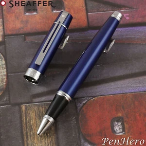 Sheaffer 300 Glossy Blue Lacquer Rollerball Pen - Picture 1 of 6