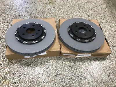 GM OE Brembo Front 2 Piece Rotors Pair 2016+ Cadillac ATS-V Chevy Camaro SS 1LE - Image 1 of 4