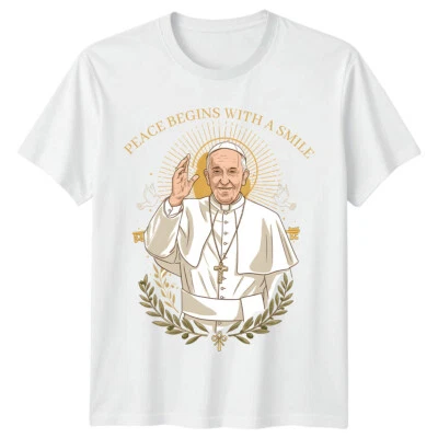Papst Franziskus 1936-2025 T-Shirt Tee Familie T-Shirt Liebe Glaube Outfit