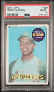 1969 Topps #260 Reggie Jackson PSA 2.5 RC Rookie Athletics (5009) - Picture 1 of 2