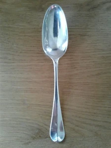 ANTIKER SERVIERLÖFFEL MASSIV STERLINGSILBER HANNOVERIANISCHES MUSTER 1743 - Bild 1 von 3