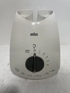 Motor Base Batidora Eléctrica Braun 4184 5 Velocidades con Pulso Blanco Probado - Imagen 1 de 8