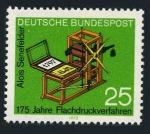 Germany 1088 two stamps, MNH. Mi 715. Alois Senefelder's Lithography Press,1972. - Picture 1 of 1
