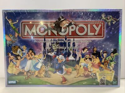 2001 MONOPOLY The DISNEY Edition Board Game by Parker Brothers NEW SEALED - Image 1 of 4
