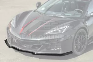 For 23-Up Corvette C8 Z06 | Z07 Package CARBON FLASH METALLIC Front Lip Splitter - Picture 1 of 23
