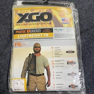 XGO 1F11A large Men's Desert Sand Ph# 1 Long Sleeve Crew T-Shirt Lightweight FR - Picture 1 of 3