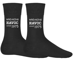Neuheit Socken zum 50. Geburtstag Gag Geschenk für Sie oder Ihn Jahrgang 1975 lustiger Witz - Bild 1 von 1