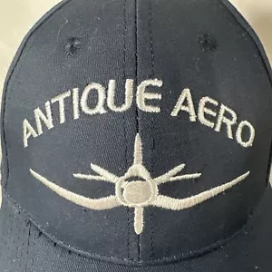 ANTIGUO AERO Logo Azul Marino Gran Gorra Sombrero Ajuste Calidad Avión Tema Ajustable - Imagen 1 de 19