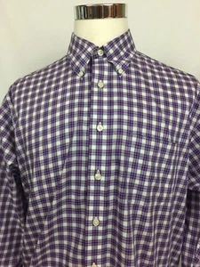 Brooks Brothers 346 Original Polo Plaid Long Sleeve Button Down Shirt Sz Large L - Bild 1 von 5