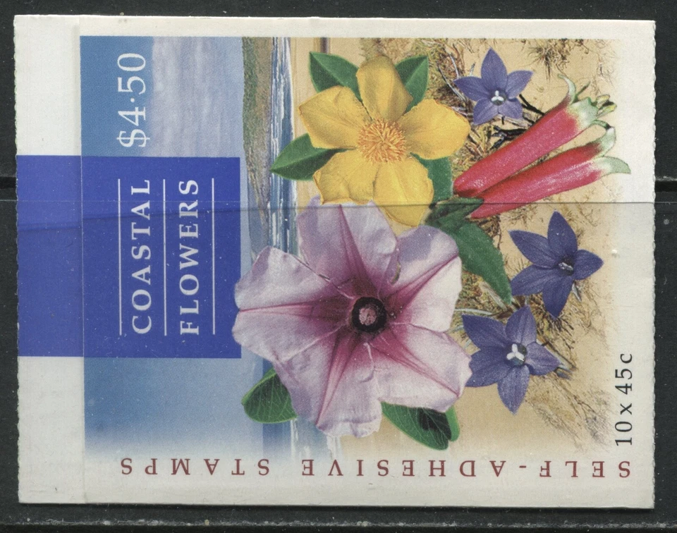 Australia $4.50 booklet Coastal Flowers 10-45 cents unmounted mint NH - Image 1 of 1