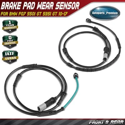 2x Front & Rear Brake Pad Wear Sensor for BMW F07 550i GT 535i GT 2010-2017 Base - Image 1 of 4