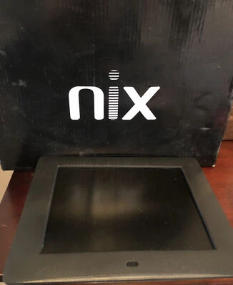 NIX Black 8 Inch Hi-Res Digital Photo Picture Frame X08B - Image 1 of 4